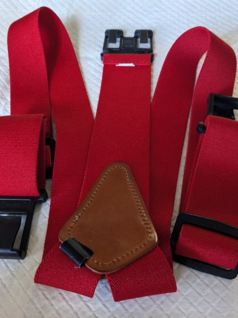 Dickies Perry Bold Red Suspenders Y-Back Belt Hook Brace Punk Gorpcore Utility